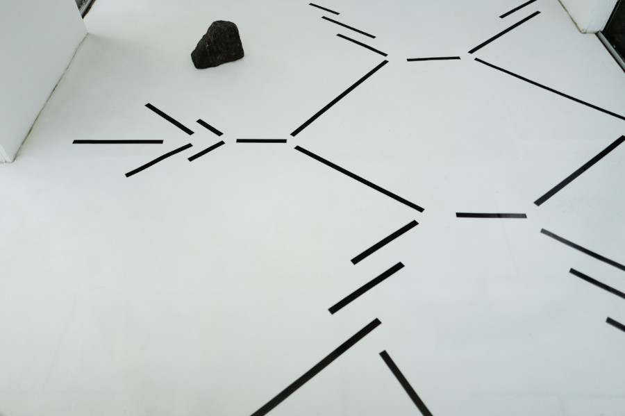 Ausstellungsansicht Bodenarbeit